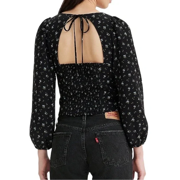 LEVI'S | Finn Floral Puff-Sleeve Blouse - Picture 2 of 8